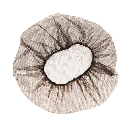 Kleen Chef Alpha-Net Nylon Honeycomb 21" Hair Nets, Brown, PK100 BLKC-ES-21DH-12BR-A